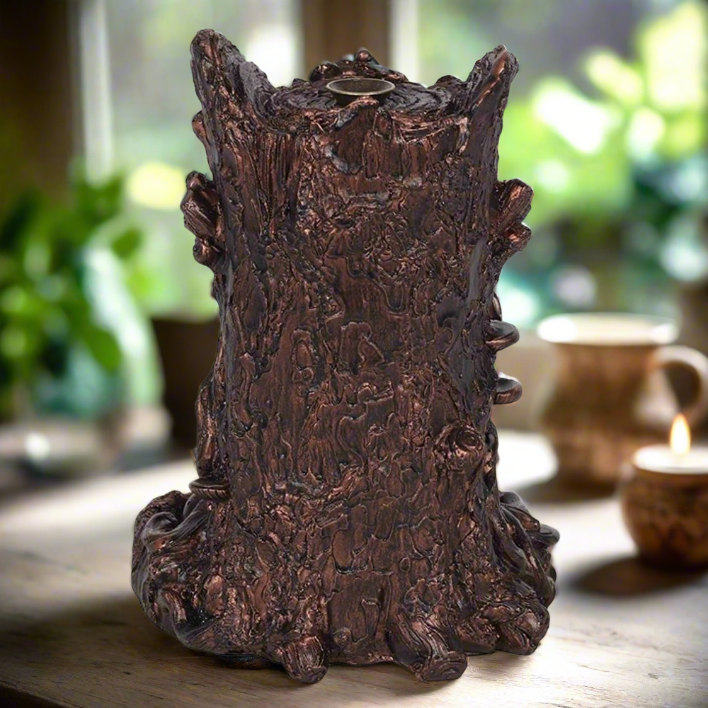 Bronze Effect Tree Man Backflow Incense Burner