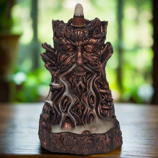 Bronze Effect Tree Man Backflow Incense Burner