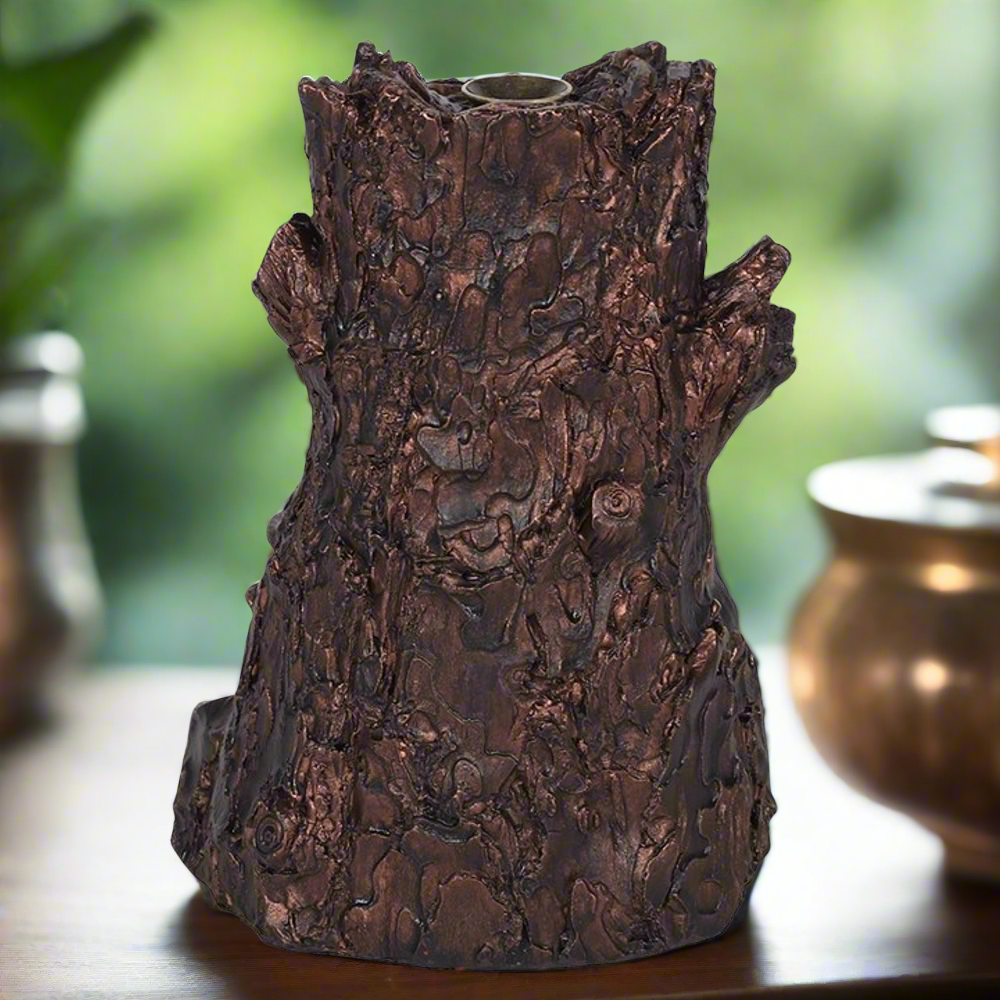 Bronze Effect Tree Man Backflow Incense Burner