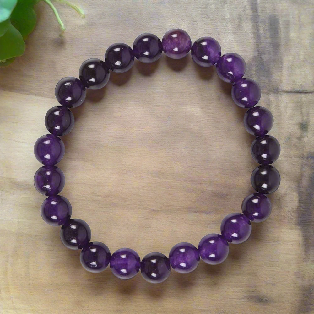 Third Eye Chakra Amethyst Gemstone Bracelet