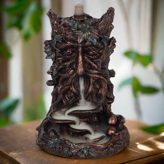 Bronze Effect Tree Man Backflow Incense Burner