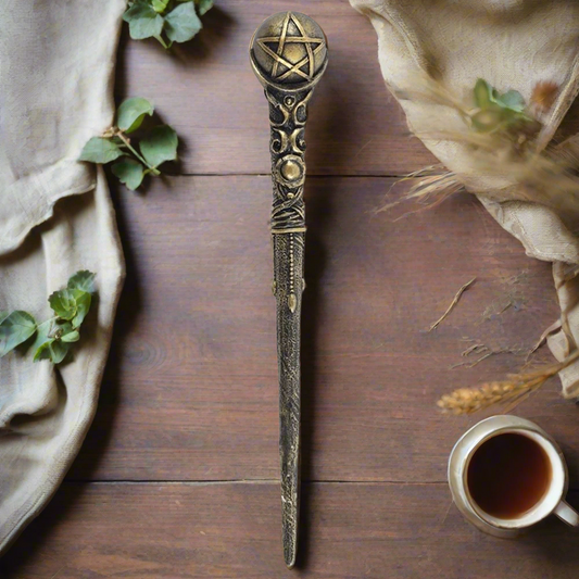 Bronze Pentagram Wand