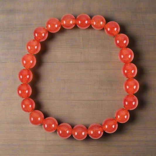 Sacral Chakra Carnelian Gemstone Bracelet